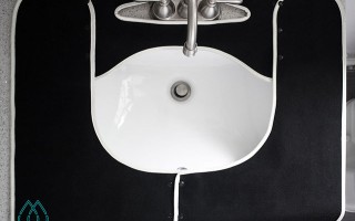 SPLASHPAD® Bathroom Sink Splash Guard
